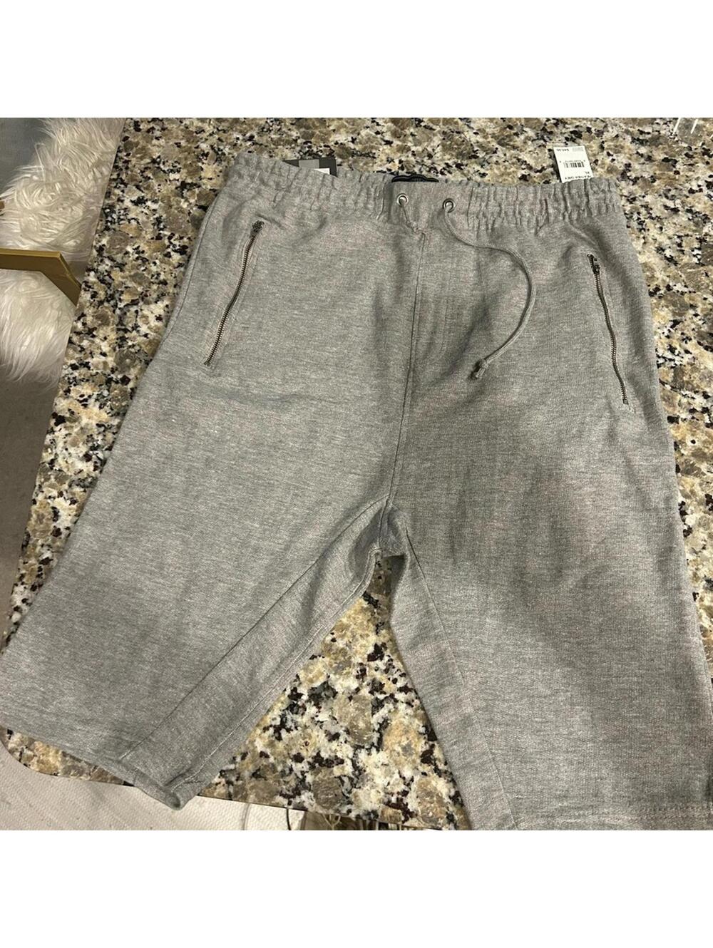 ROYAL PREMIUM Gray Drawstring Shorts NEW XL